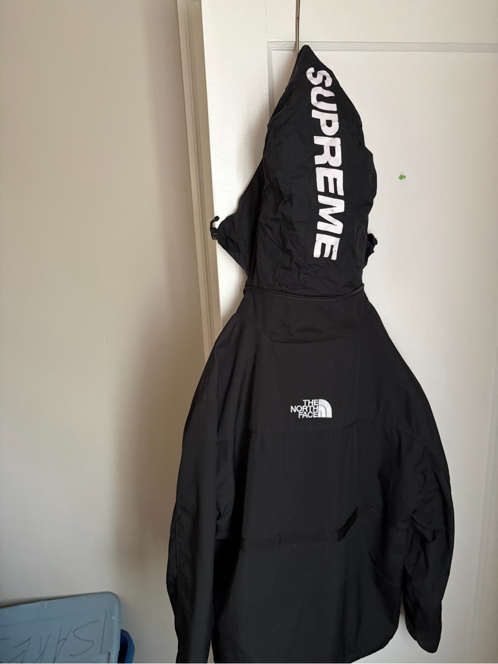 The North Face Black Steep Tech Ski Jacket with Supreme Patch - Picture 3 of 4